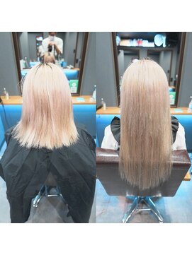 ボアップ 松山店(boappu) #プルエクステ#エクステ#ハイトーン#ブロンド#ホワイトベージュ
