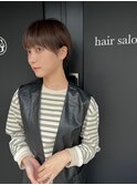 【竹之内蔵人】透明感グレージュ/小顔ライン/ハンサムショート