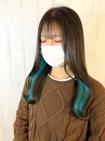 テトテ 三宮店(Tetote)&nbsp;／ヘルシースタイル／ブルーカーキインナーカラー／