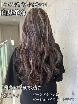ガルボ ヘアー(garbo hair) #ハイライト#白髪ぼかし#10代#20代#高知