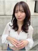 艶感カラーの大人っぽセミディ【銀座/有楽町】30代40代50代