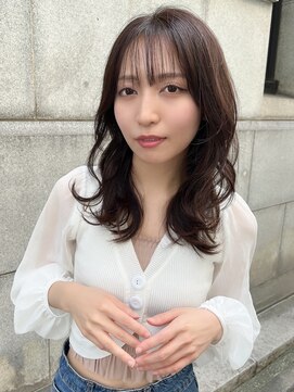 レスピア 銀座(Respia) 艶感カラーの大人っぽセミディ【銀座/有楽町】30代40代50代