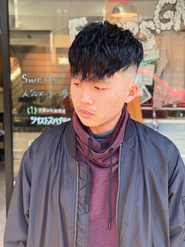 スウェル 船橋店(Swell) ハイライト/マッシュパーマ/ウルフ/アッシュブラック