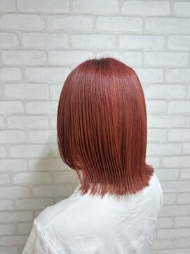 インパークス 駒込店(INPARKS) 【サマーカラー】オレンジヘア/レイヤーボブ/イルミナカラー