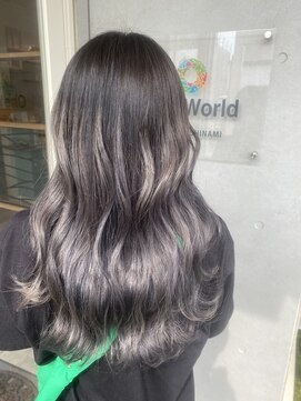 ヘアサロン ワンワールド(Hair Salon One World) ラベンダーグレー