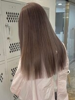 リムレスバイサンク 万代 新潟駅(LIMLESS by cinq)&nbsp;ミルクティーベージュダブルカラーグレージュカラーハイライト