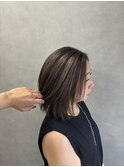 【仁藤沙哉香】白髪ぼかしカラー×サンドベージュ
