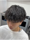 メンズマッシュ　ツイストスパイラルパーマ