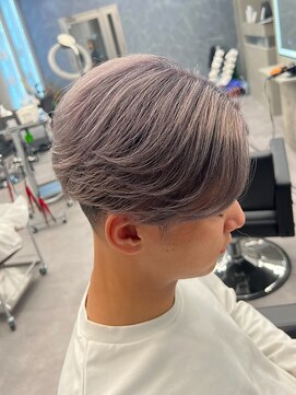 ベルクロー バイ アリープ(Bel.crow by ALEAP) ブリーチカラーラベンダーグレー/ニュアンスデザイン/ブリーチ