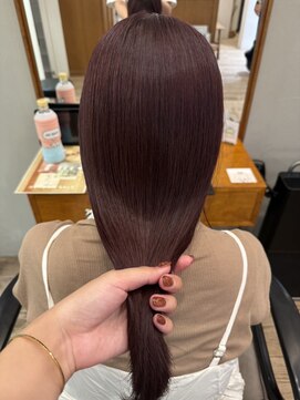 テテ ニコ(tete nico) 【大前晴奈】ルビーカラー/艶々ロング