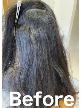 スリーク(SLEEK) 髪質改善【縮毛矯正】SLEEK式 ビフォー内側