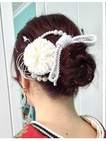 きものサロンティファニー 振袖とヘア