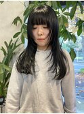 レイヤーカット/顔まわりカット/20代