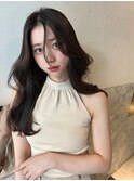 伊佐治ビターショコラ似合わせカットフェミニンロング