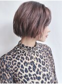 *くせ毛風顎ラインボブ外国人風大人ミニボブ耳かけボブ30代40代3