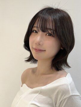 シー バイ ロンド 新宿(Sea by Lond) チェリーブラウン×くびれヘア[夏/ボブ/グレージュ]