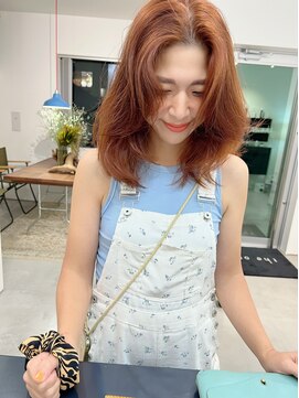 ザワン(the one .) 【the one.】-ミディアムレイヤーとオレンジベージュ