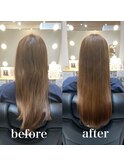  髪質改善ヘアエステ　ロング　白髪染め　30代、４０代、２０代