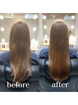 ツヤと髪 クリム(crim) 髪質改善ヘアエステ ロング 白髪染め 30代、40代、20代