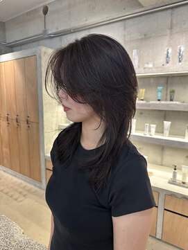 オムズポカ 栄矢場町店(OM's poka) 柔らかいブラウンとかきあげ風レイヤー!