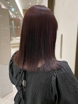 ソー 銀座(SAUT) ピンクブラウン/髪質改善カラー/ワンカラー/ピンクカラー