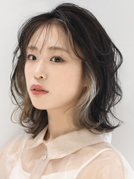 アース 鶴見店(HAIR&MAKE EARTH) くびれボブ×インナーカラー