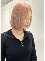 リノ(RLINO)&nbsp;【名古屋/栄】ボブカット/ブリーチ/オレンジ