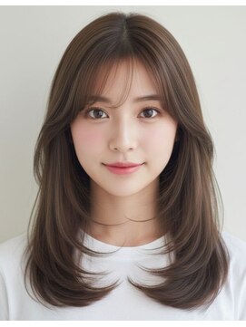 レイヤーカット×顔まわり