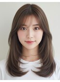 レイヤーカット×顔まわり