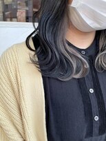 アニー 松戸(ANNI)&nbsp;外ハネボブ/美髪/ワイドバング/ホワイトブロンド/イメチェン