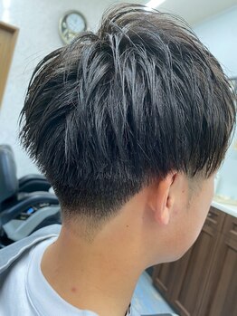 サロン・ド・清水の写真/【学割U24☆】メンズパーマ/フェードなどの最旬ヘアを、理容室の本格技術で周りと差がつくスタイルに*