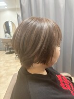 テーラヘアー 袖ヶ浦2号店(TELA HAIR) 【白髪ぼかし】白髪ぼかしハイライト+ショート