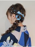 サイド編みおろし
