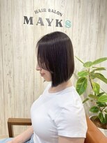 メイクス 町田(MAYKS)&nbsp;自然にまとまる切りっぱなしボブ