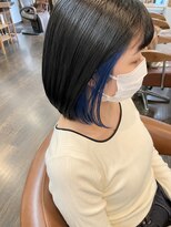 エモーション(Emotion) インナーカラー(青&ターコイズ&紫)