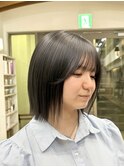ブリーチなしダブルカラー/レイヤーカット/髪質改善/韓国/前髪