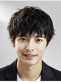 黒髪×マッシュ×無造作パーマ【メンズパーマ表参道渋谷原宿】