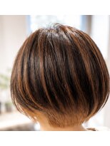 ヘアーサロン アールイー(Hair salon Re)&nbsp;クセ毛もまとまる大人丸みショートボブ