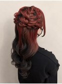 横浜駅/ヘアセット/ヘアメ/ヘアアレンジ/お呼ばれ/ハーフツイン