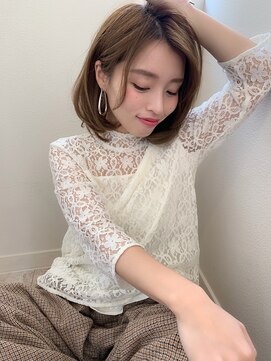 マリアバイアフロート(Maria by AFLOAT) 【添田】大人かわいいヘルシーレイヤーボブディイルミナカラー