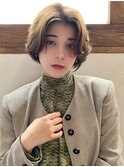 前上がりボブで小顔美人[外苑前/髪質改善/白髪染め/ショート]