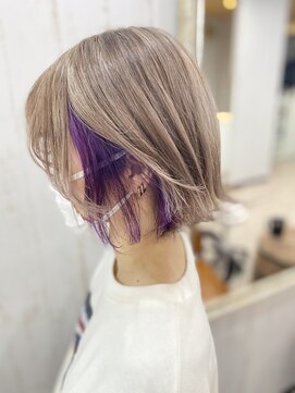 オアフ(Oahu) ミルクティー×インナーパープル