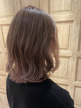 ムーン(moon) #縮毛矯正 #ストレート #ミニウルフ #テラコッタ #くすみブルー