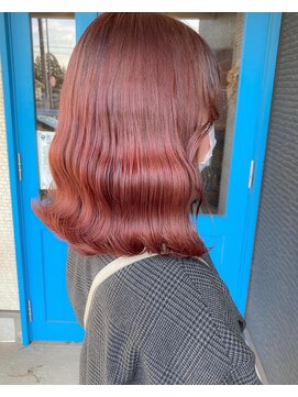 ヘアアンドビューティー クローバー(Hair&Beauty Clover) red/ベビーピンク