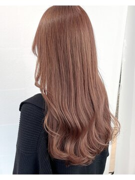 プラグ バイ ネオリーブ(plug by neolive) ブリーチベースにピンクオレンジ☆美髪/ネビージュ/こなれミディ