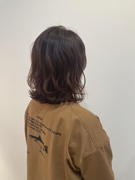 アドラーブル 長岡リップス旭岡店(adorable) 無造作ミディアム×ココアオレンジ×30代