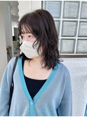 ウルフカジュアルパーマ_前髪パーマ