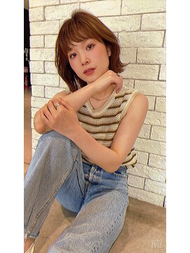 トゥーリ 春日店(tuuli) 大人かわいい前髪◆マチルダボブ◆ピンクベージュ◆髪質改善◆