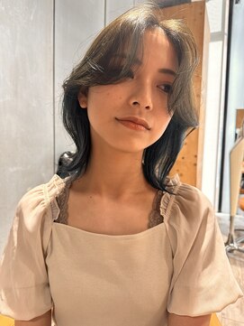 ジャストビューティ ルフレ 金沢八景店(Just Beauty Rufure) 韓国ヘア/オリーブグレージュ/ターコイズブルー/金沢八景