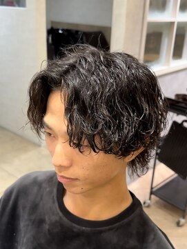 レイズ 名古屋(RAYS) 波巻きスパイラルパーマセンターパートウルフ h